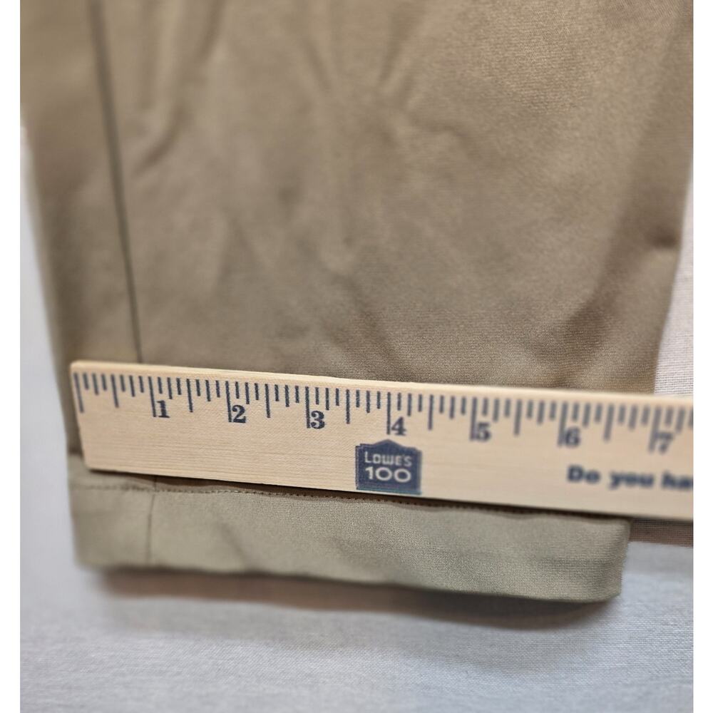 Lands' End Men's Traditional Fit Pants Size 32x34 Chino Khaki Trousers Beige Tan - Picture 7 of 9